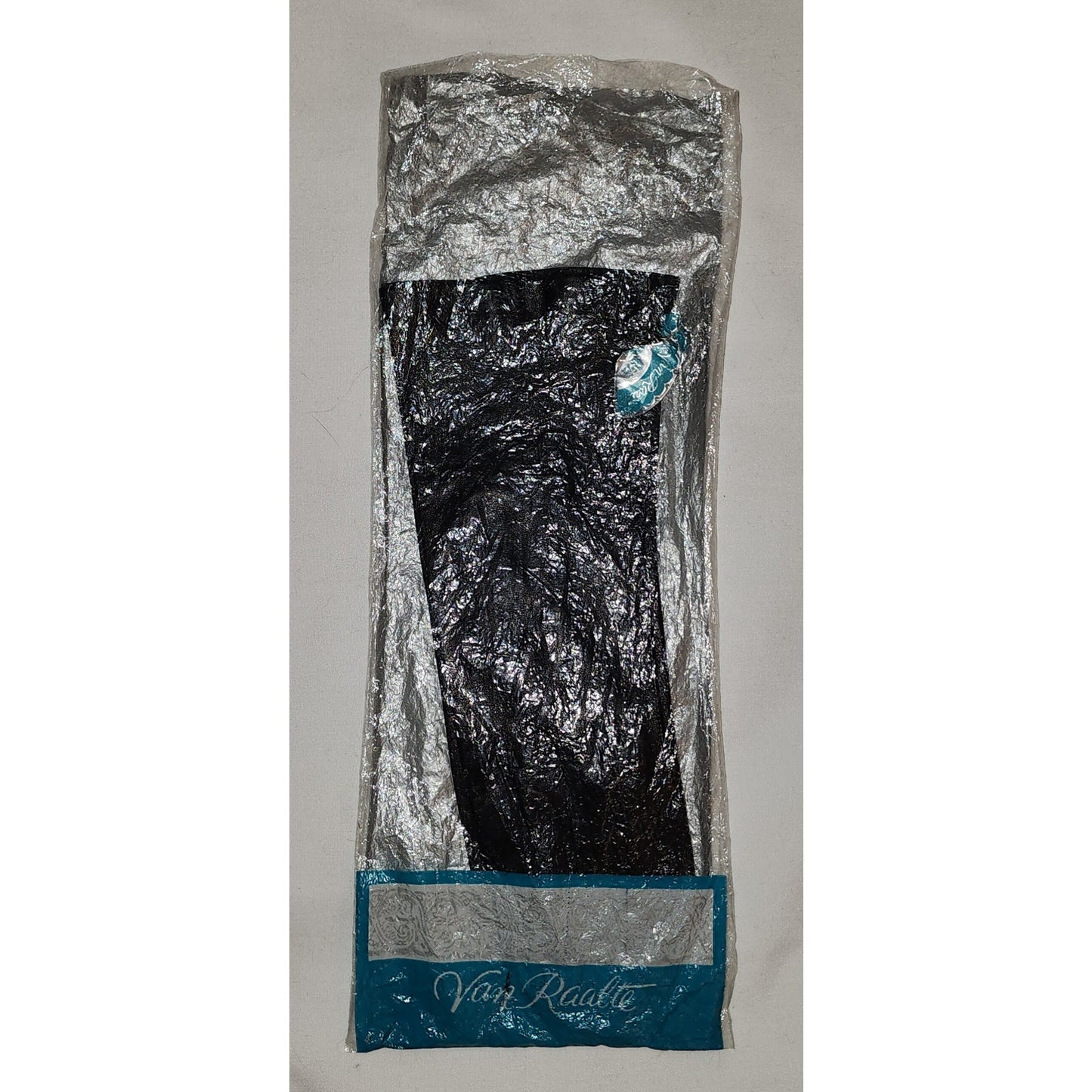 Unworn Vintage Gloves 1960s Black Cabretta Leather Gloves Long Wrist Length Van Raalte Mid Century NWT NIP 6.5