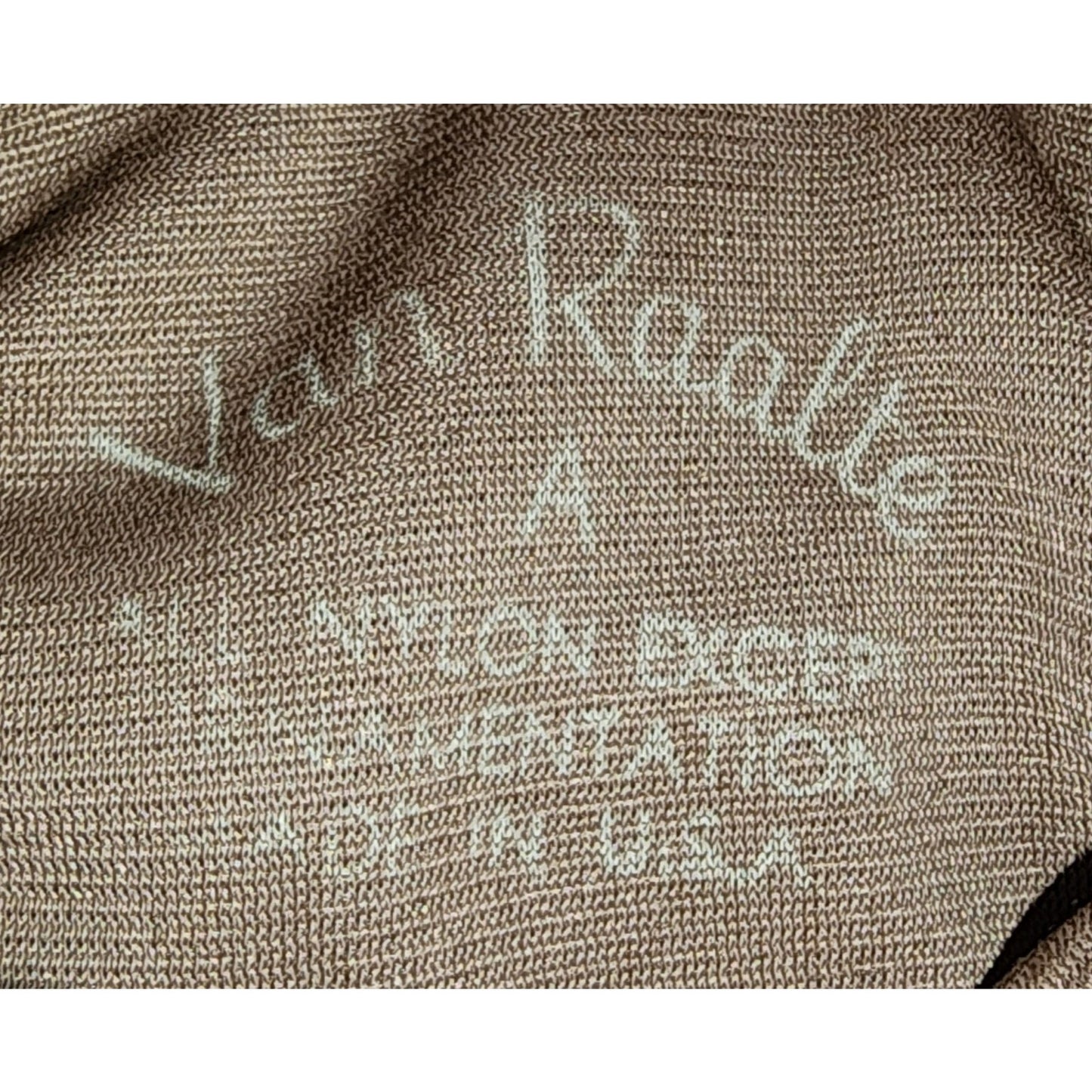 Unworn Vintage Gloves 1950s 60s Ruched Brown Fabric Midlength Elbow Gloves Van Raalte NWT NIP sz S