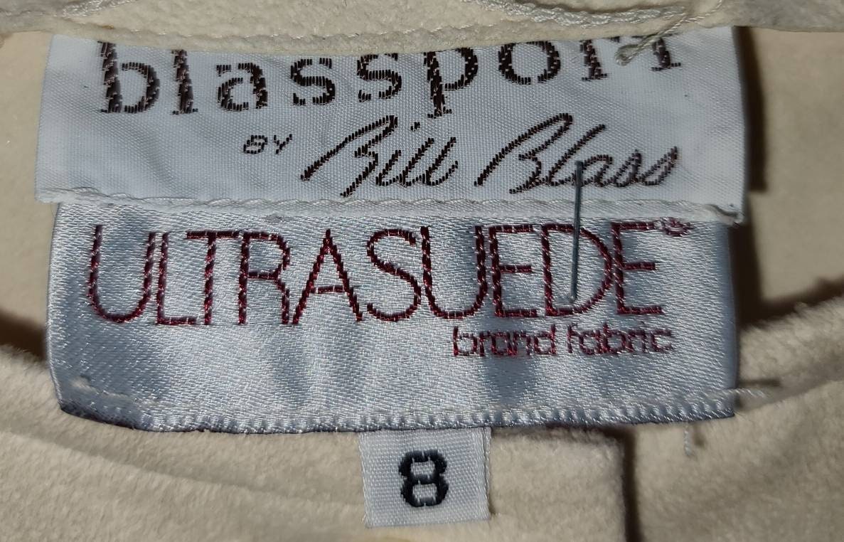 Vintage Ultrasuede Dress 1970s Designer Bill Blass Blassport Beige Ultrasuede Shift Tunic Dress Boho S