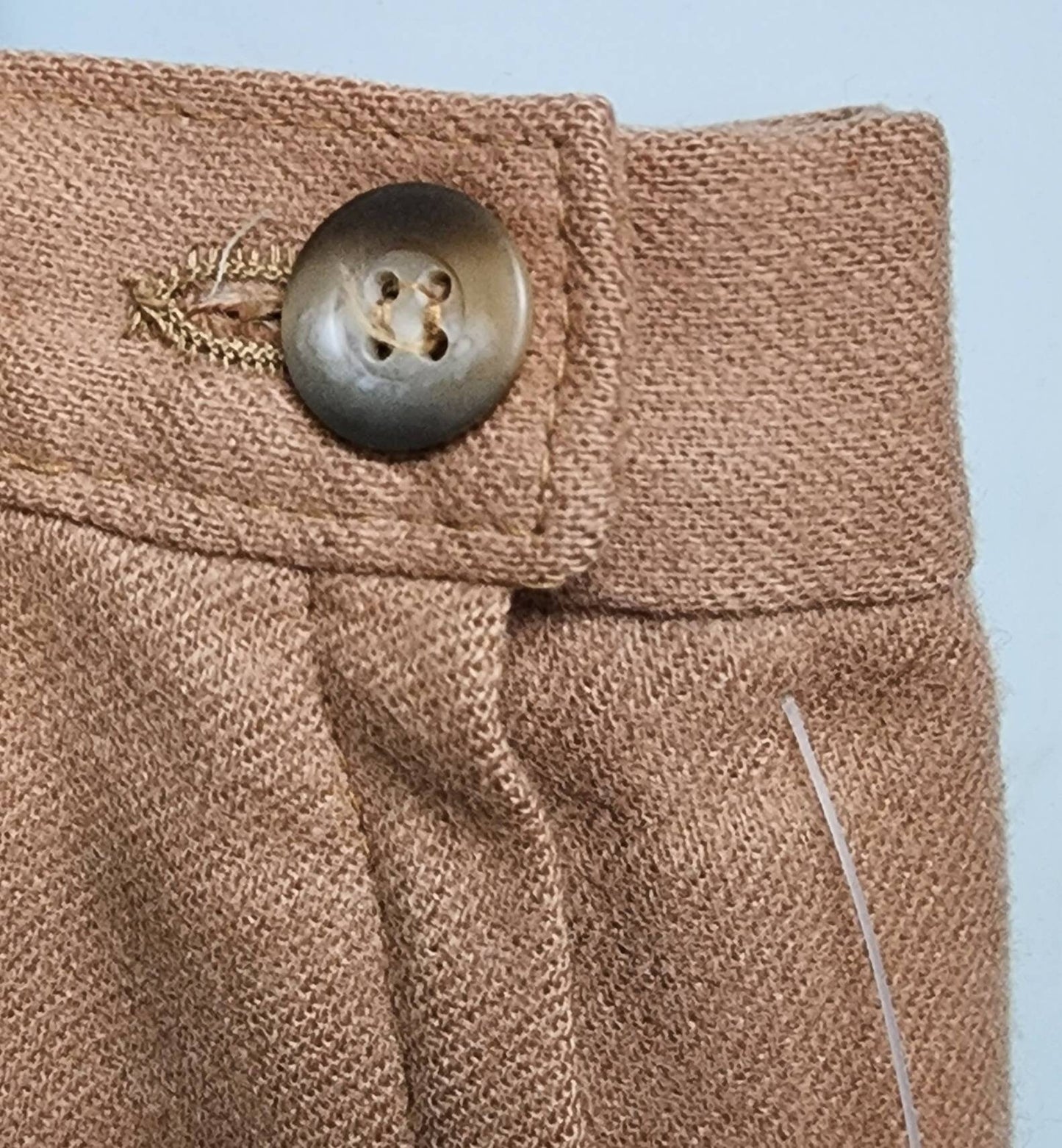 Vintage Wool Skirt 1990s Pendleton Plus Size Tan Wool Pencil Skirt Straight Skirt Rockabilly Pinup XL 2 sm moth holes