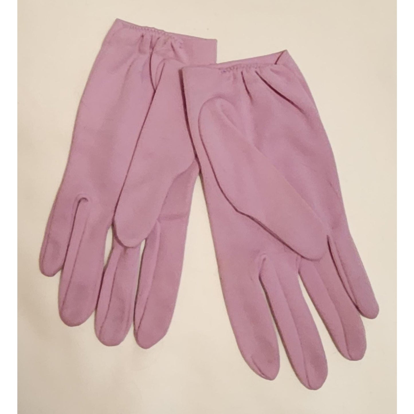 Vintage Purple Gloves 1960s Light Purple Lilac Lavender Short Nylon Wrist Gloves Mid Century Mod 7
