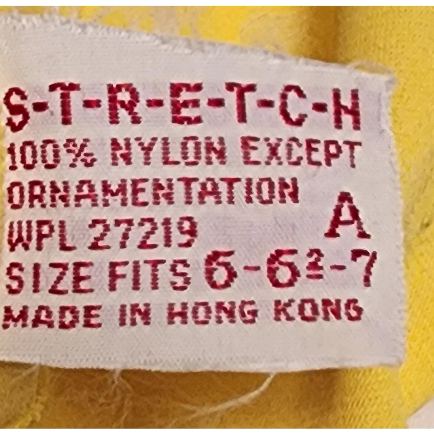 Vintage Yellow Gloves 1960s Bright Canary Yellow Midlength Stretch Nylon Gloves Mid Century 6 6.5 7 surface dirt