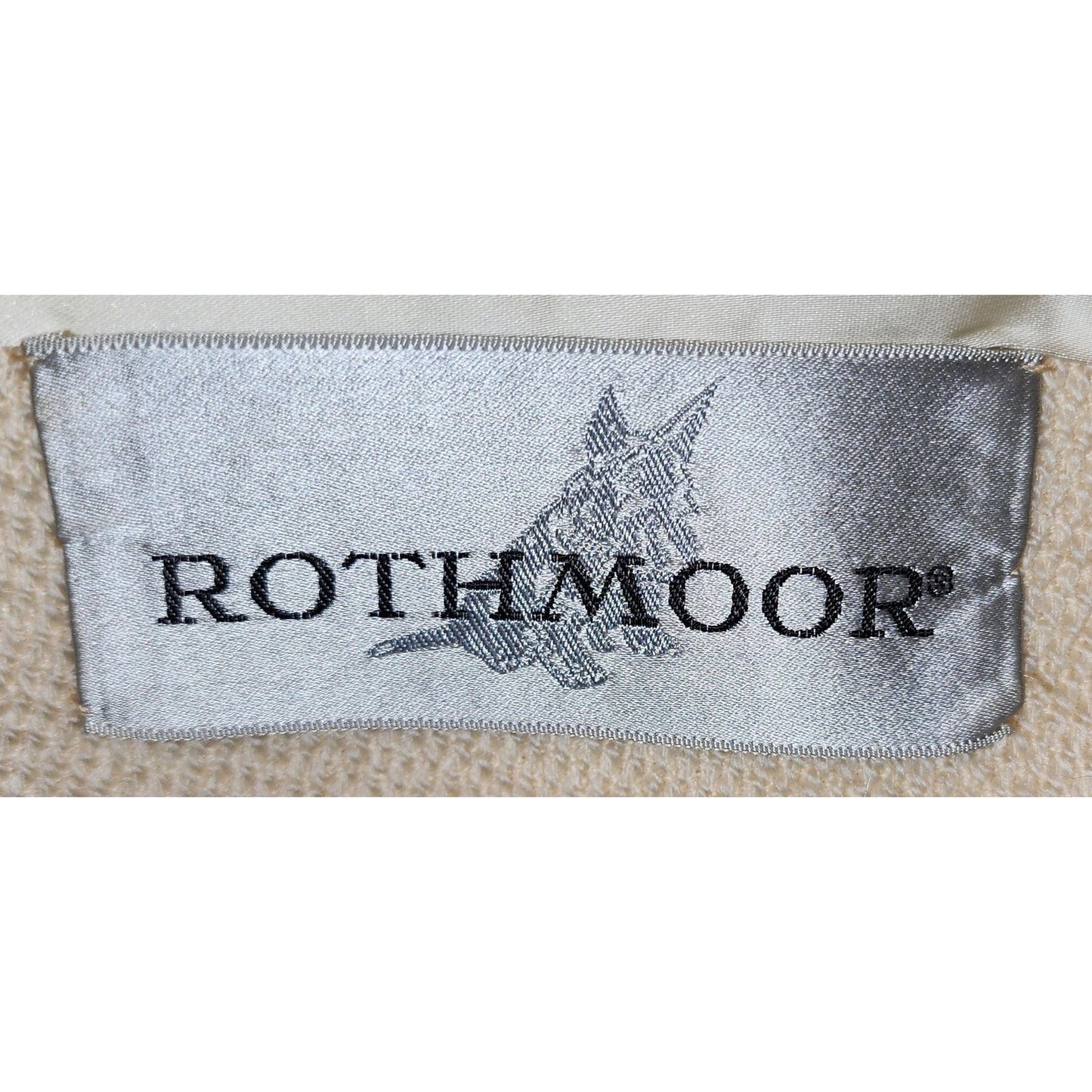 Vintage Wool Coat 1960s Classic Vanilla Wool Coat Large Cream Mink Fur Collar Rothmoor Mid Century L