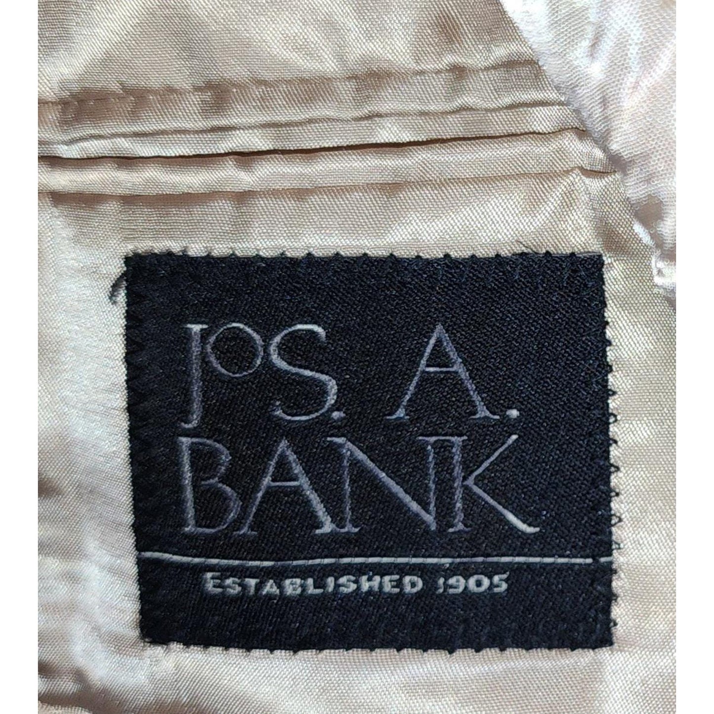 Vintage Men's Jacket 1990s 20002 Classic Tan Camel Hair Blazer 2 Button Jos A Bank L chest 45 in. shorter arms