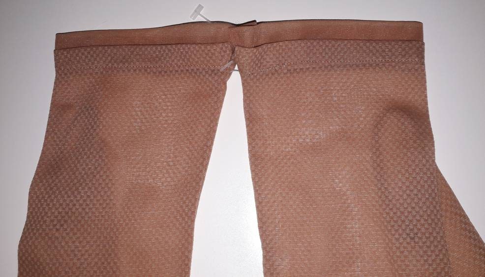 SALE 2 Pair Vintage Net Gloves Sheer Beige Tan Textured Patterned Nylon Gloves Rockabilly Pinup Burlesque S M small flaws
