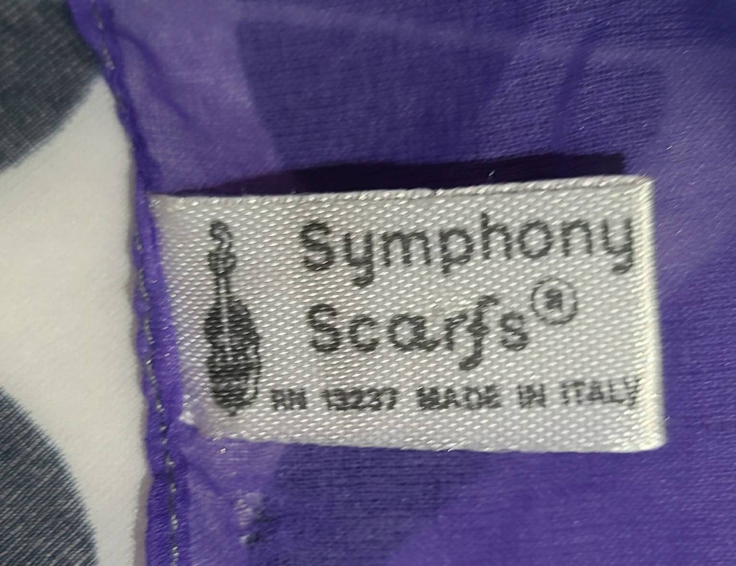 SALE Vintage Silk Scarf 1960s Thin Bright Geometric Op Art Chiffon Scarf Symphony Scarf Made in Italy Mod 30 x 30.5 in.